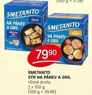 Sýr Smetanito na gril Želetava