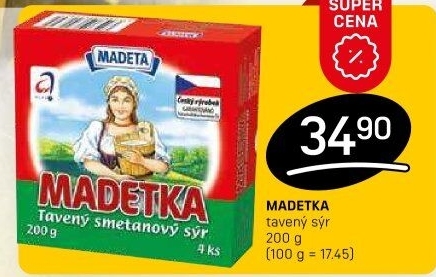 Sýr tavený smetanový Madetka