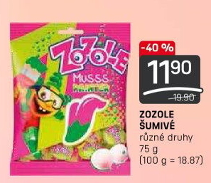 Bonbony šumivé Zozole Mieszko