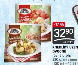 Knedlíky bramborové s uzeným masem mražené Dobrá kuchyně