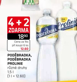 Ochucená voda Poděbradka