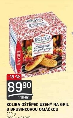 Oštěpek na gril Koliba Mlékárna Bystřice pod Hostýnem