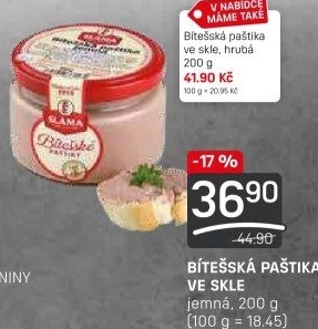Paštika bítešská jemná Sláma