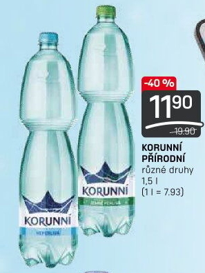 Přírodní voda Korunní