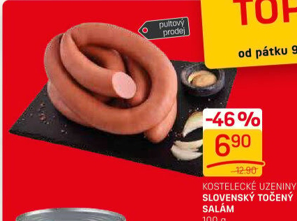 Salám slovenský točený Kostelecké uzeniny