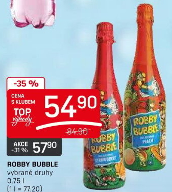 Sekt nealkoholický dětský Robby Bubble