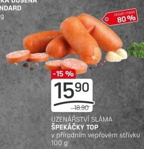 Špekáčky Top Sláma