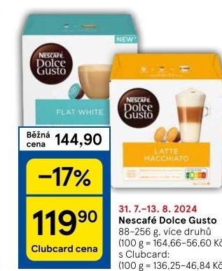 Kapsle Dolce Gusto Nescafé
