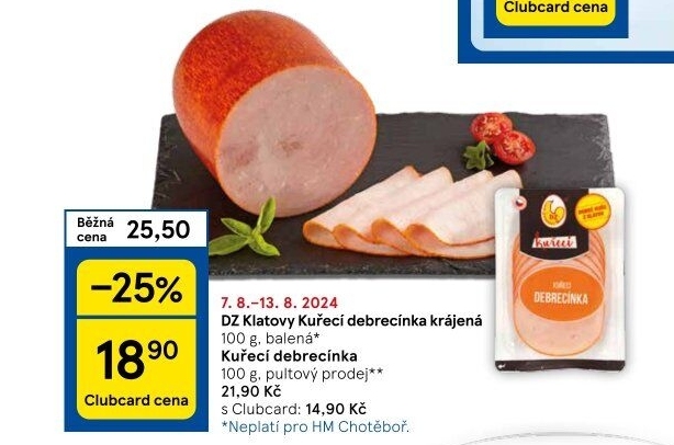 Kuřecí debrecínka DZ Klatovy