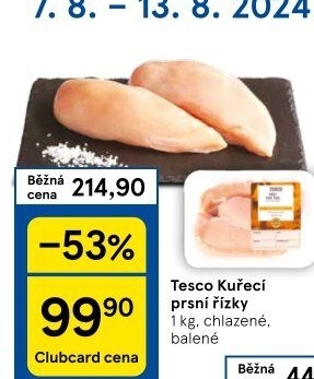 Kuřecí prsní řízky Tesco