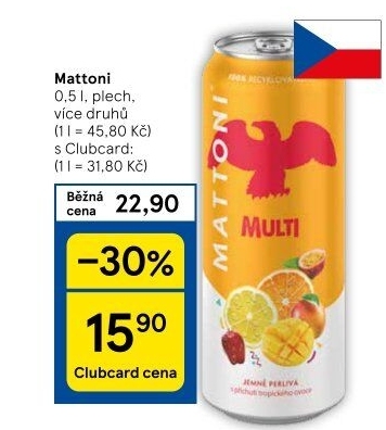 Ochucená voda Mattoni