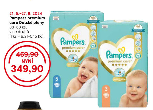 Pleny dětské Pampers Premium Care
