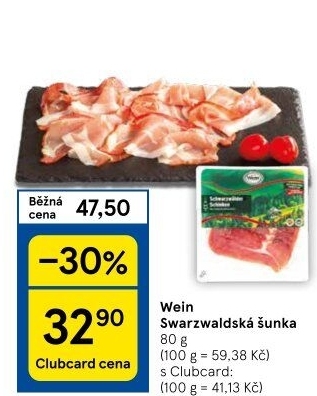 Šunka schwarzwaldská Wein