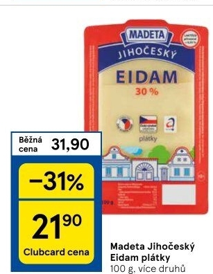 Sýr Eidam Jihočeský Madeta