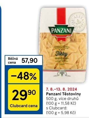 Těstoviny Panzani