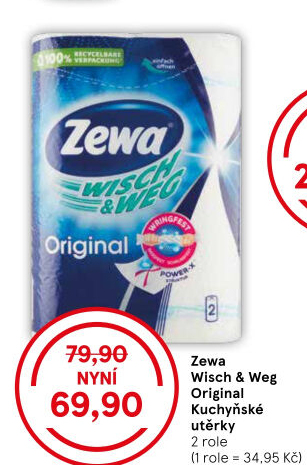 Utěrky kuchyňské 2vrstvé Wisch &amp