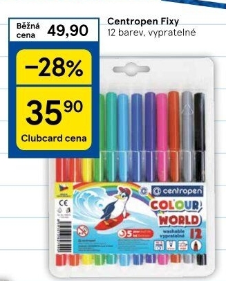 Vypratelné fixy Centropen