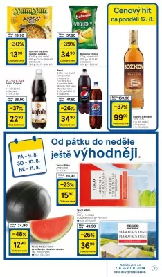 akční leták Tesco 7.8.2024-13.8.2024