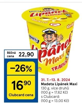 Dezert Lipánek Madeta