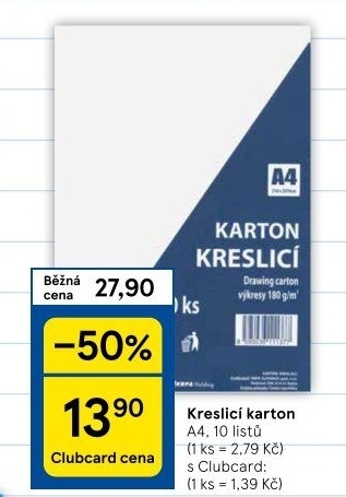 Kreslicí karton A4