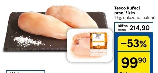 Kuřecí prsní řízky Tesco