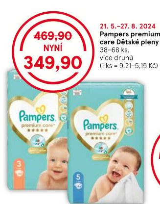 Pleny dětské Pampers Premium Care