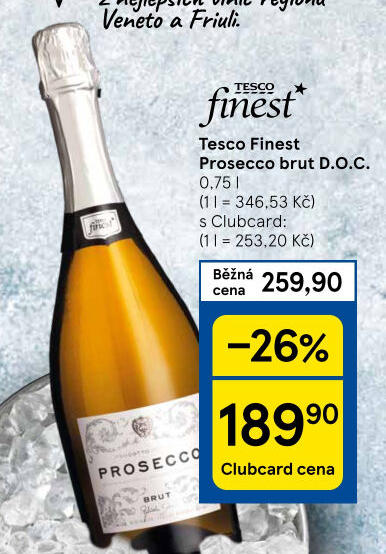 Prosecco brut DOC Tesco finest