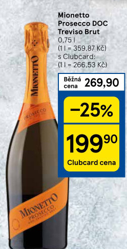 Prosecco brut DOC Treviso Mionetto