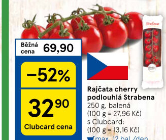 Rajčata cherry keříková Čerstvě utrženo