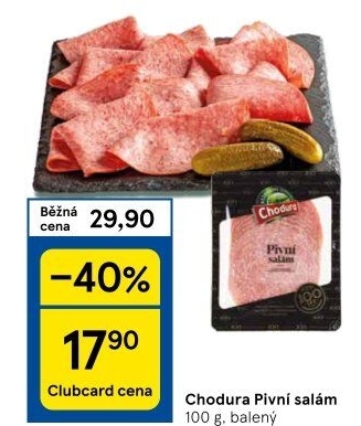 Salám pivní Beskydské uzeniny Chodura