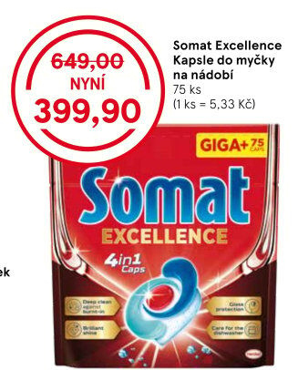 Tablety do myčky Excellence Somat