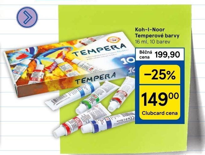 Temperové barvy KOH-I-NOOR