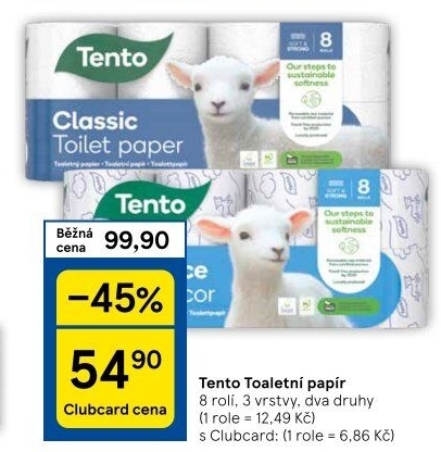 Toaletní papír 3vrstvý Tento