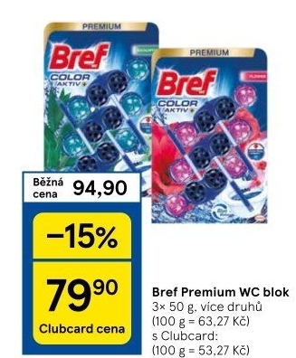WC blok tuhý Premium Bref