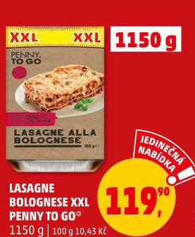 Lasagne alla Bolognese Penny To Go