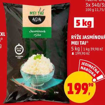 Rýže jasmínová Mei Tai Asia