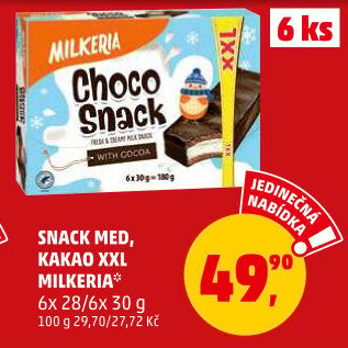 Snack mléčný Milkeria