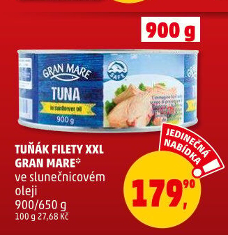 Tuňák filety v oleji Gran Mare