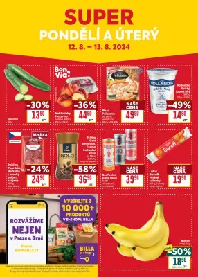 akční leták BILLA 7.8.2024-13.8.2024