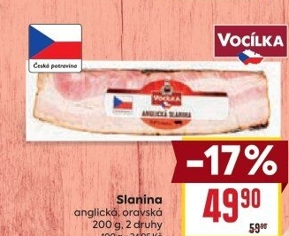 Anglická slanina Vocílka