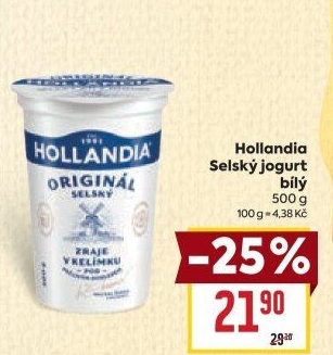 Bílý jogurt selský Hollandia