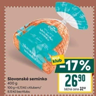 Chléb vícezrnný Slovanské semínko Odkolek