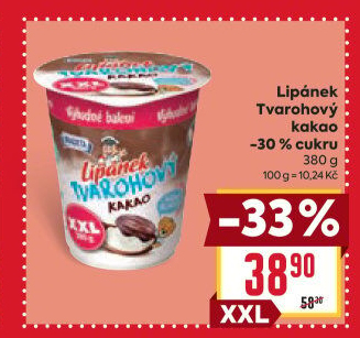 Dezert Lipánek tvarohový Madeta