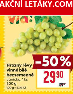 Hrozny bílé bezsemenné Billa Bonvia