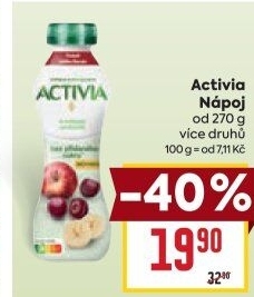 Jogurtový nápoj Activia Danone