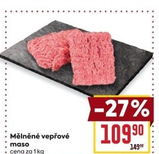 Maso mleté vepřové
