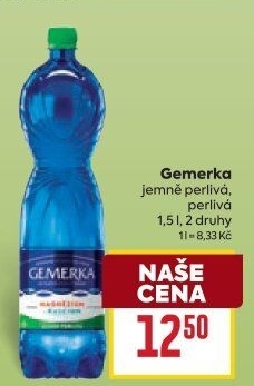 Minerální voda Gemerka