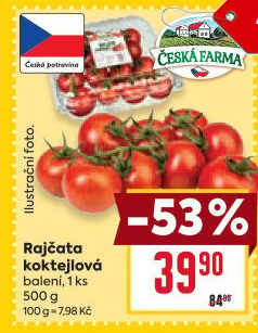 Rajčata koktejlová Česká farma