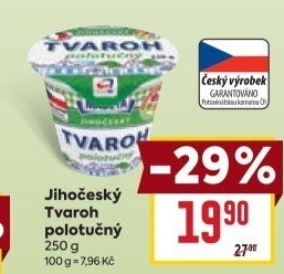 Tvaroh polotučný Jihočeský Madeta