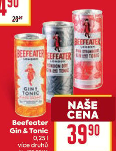 Míchaný nápoj Beefeater Gin a Tonic